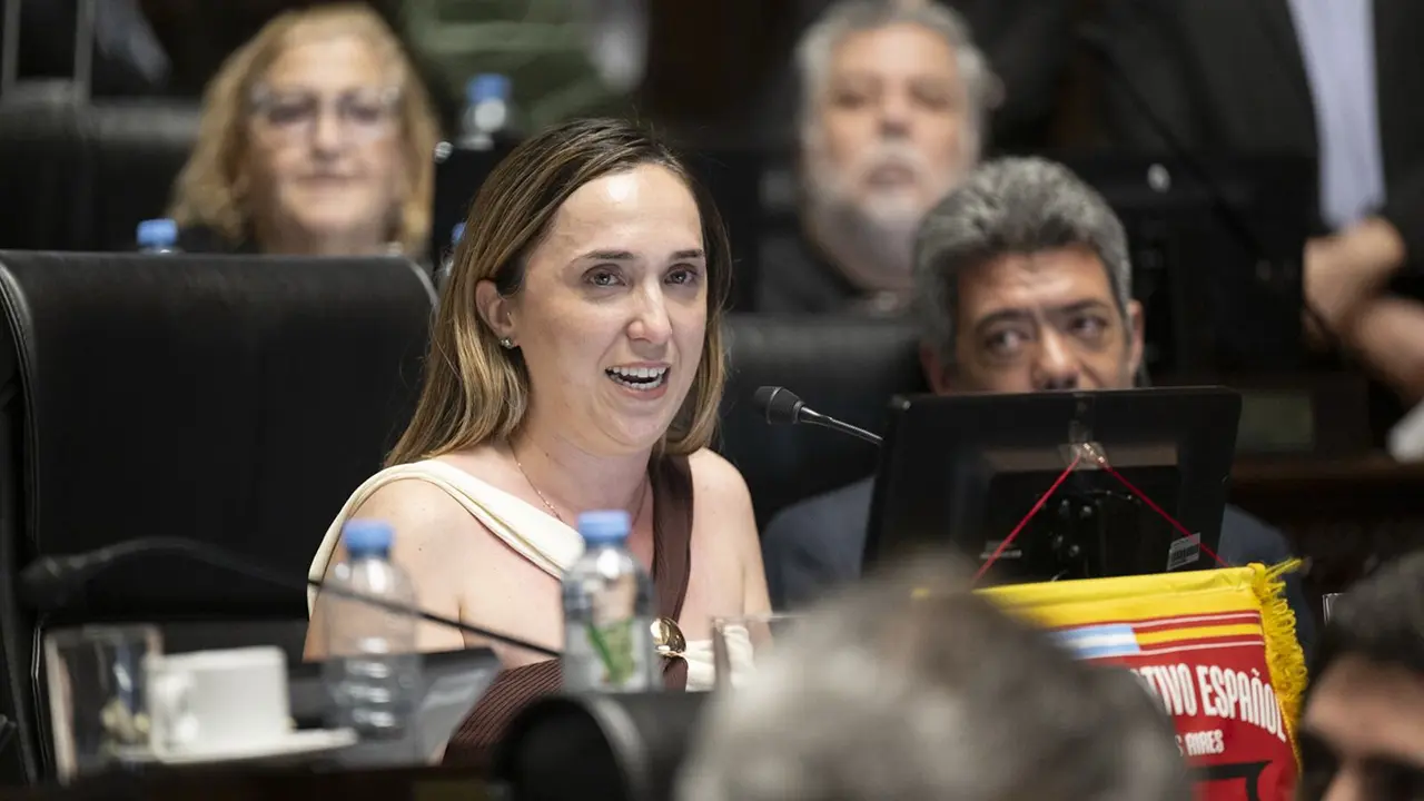 María Sol Méndez durante una sesión legislativa